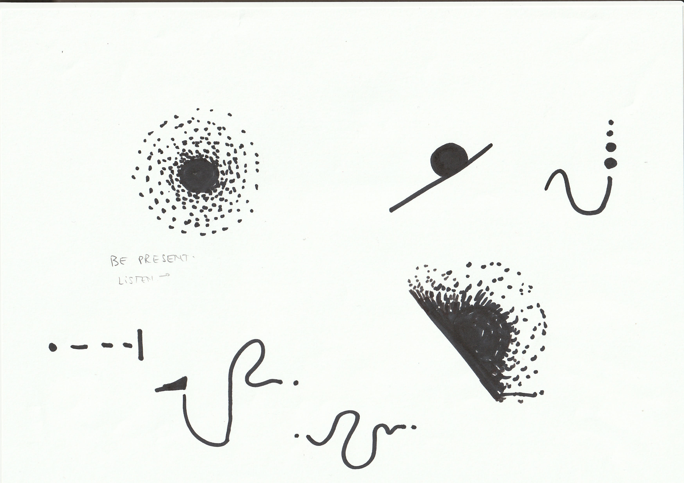 Anca$$Benera, *Get$$Lost in$$Translation*, marker pen on$$A4$$paper, 2023. Courtesy of$$the$$artist.