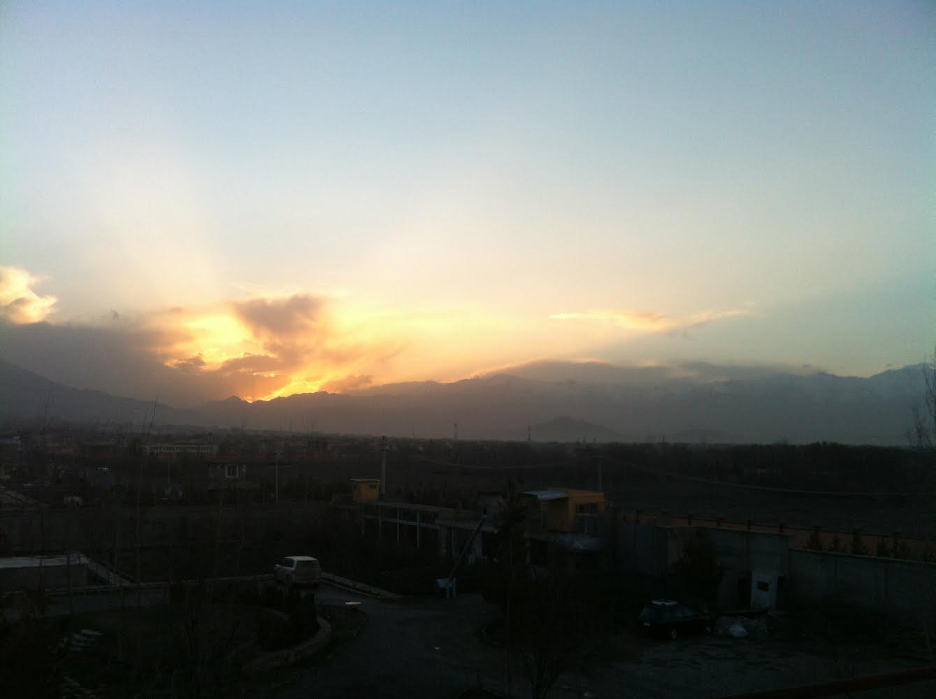 A Fire (sunset)
